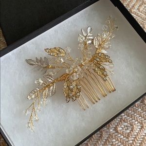 Gold with Crystal accents Broach